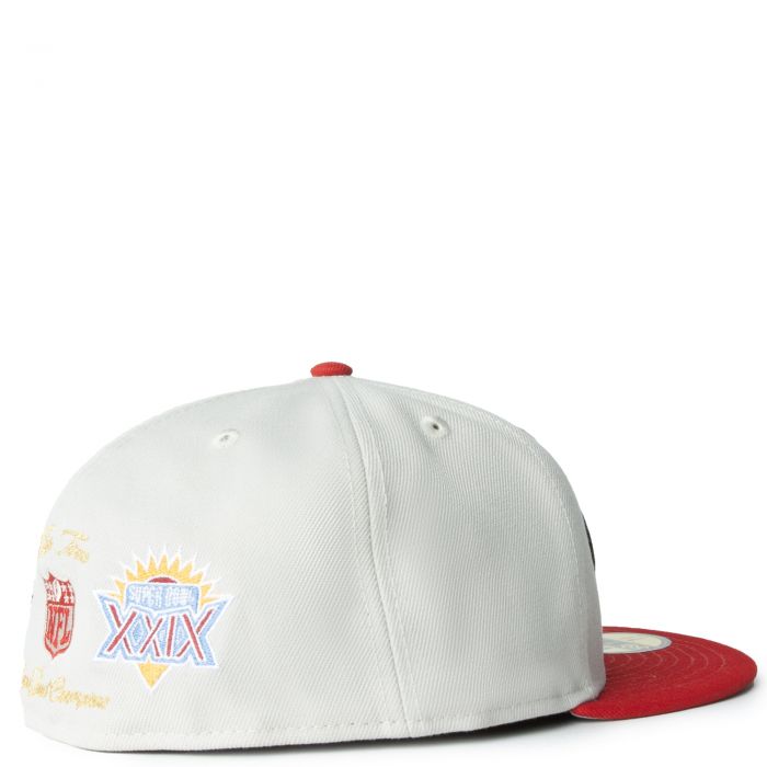 San Francisco 49ERS Fitted White/Red