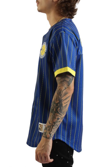 NBA Golden State Warriors Final Second Mesh Button Top  Royal