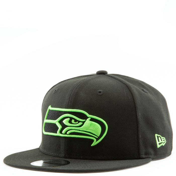 New Era Caps Seattle Seahawks 9FIFTY Snapback Blk/Green