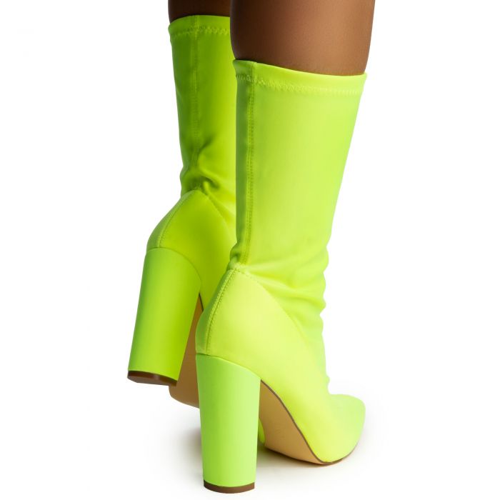 Nordic-2 Neoprene Heel Booties Lime