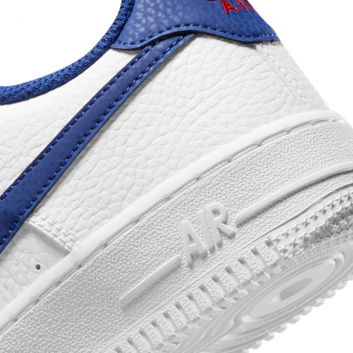 (GS) Air Force 1 White/Deep Royal Blue-University Red