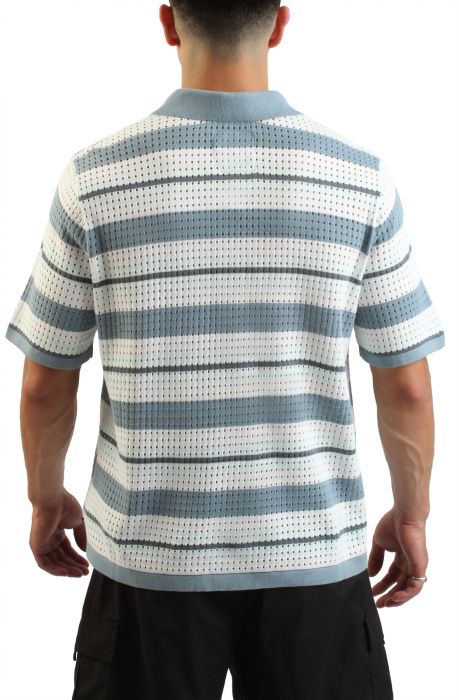 Feldman Sweater Shirt Citadel Blue / White