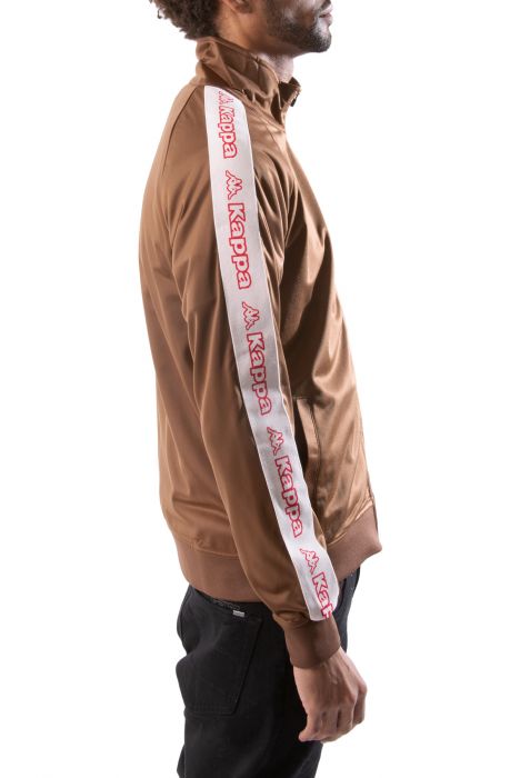 Logo Tape Artem 2 Track Jacket Brown-Pink Lt-Red Cherry