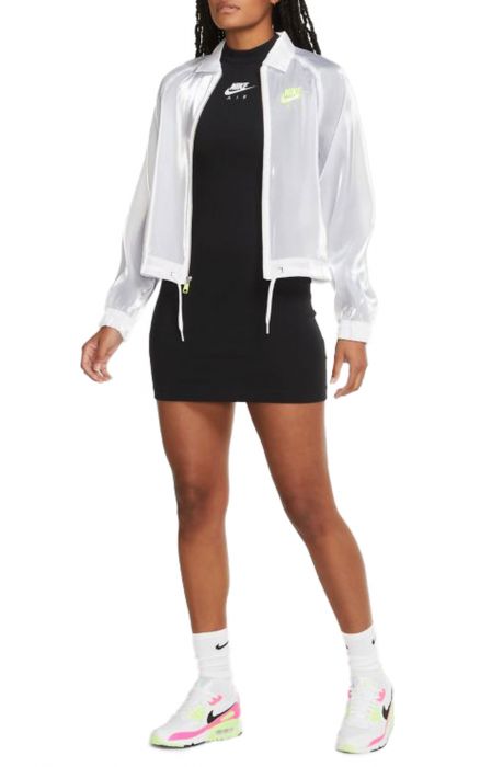 Air Long Sleeve Dress Black/White