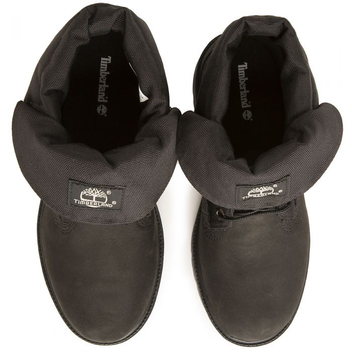 Junior Roll Top Boots Black