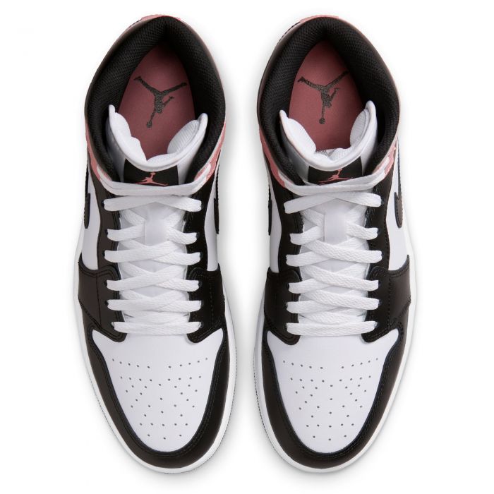 Air Jordan 1 Mid White/Black-Rust Pink