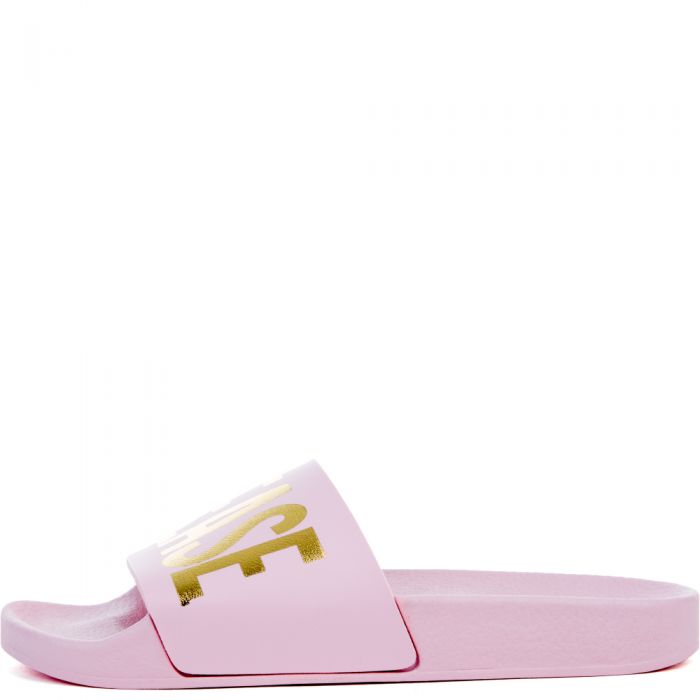 Beach Please Slides in Pink Pink/Gold