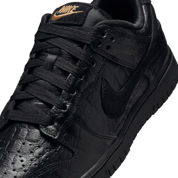 Dunk Low Black Croc Black/Black-Metallic Gold-Off Noir