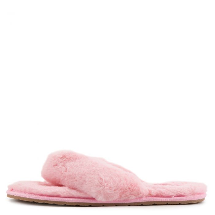 CAPE ROBBIN Comfort-Shi Fur Sandals COMFORT-SHI-BLUSH - Shiekh