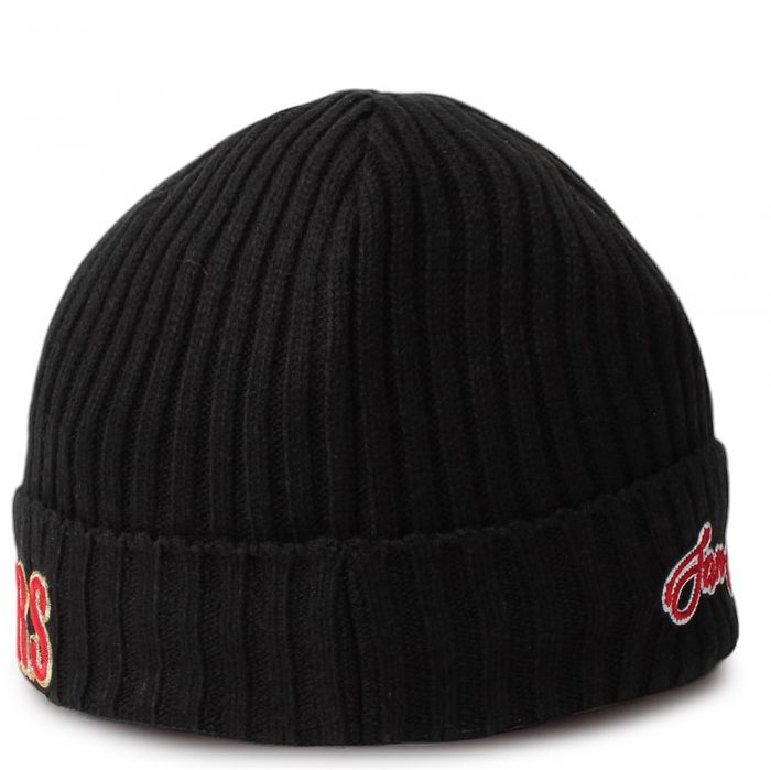 San Francisco 49ers Script Beanie  Black