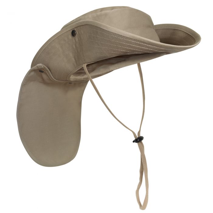 Boonie Hat With Neck Cover Khaki