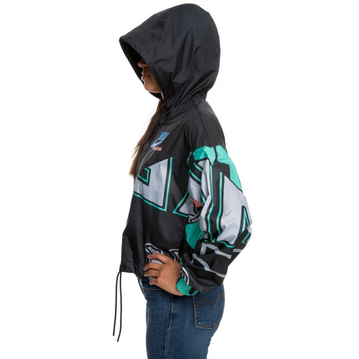 womens nike windrunner jacket black and white