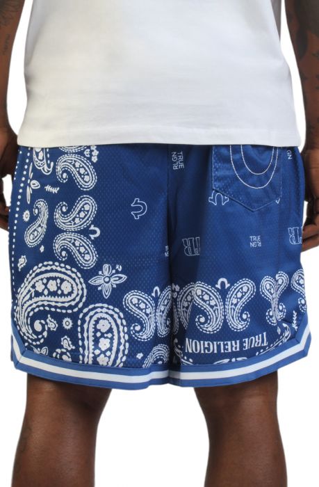 Bandana Print Short Navy/White