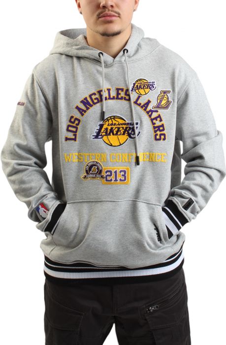 Lakers Area Code Pullover Hoodie GREY