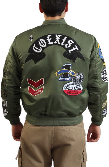 FIRST ROW Coexist MA1 Bomber FRJ4005-OLV - Shiekh