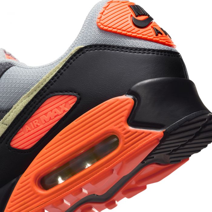 Air Max 90 Lt Smoke Grey/Limelight-Hyper Crimson