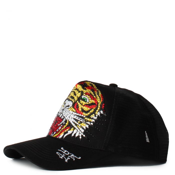 ED HARDY Rhinestone Tiger Trucker Hat EHH0001-1RS - Shiekh