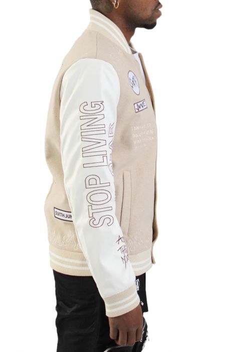 Crew Luv Spliced Jacket Beige