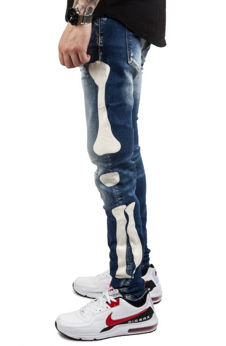 Bonez Denim Jeans Medium Blue