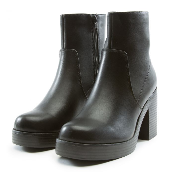 FD Unfurl-H High Heel Bootie Black Pu