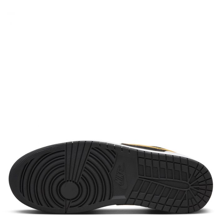Air Jordan 1 Low White/Metallic Gold-Black