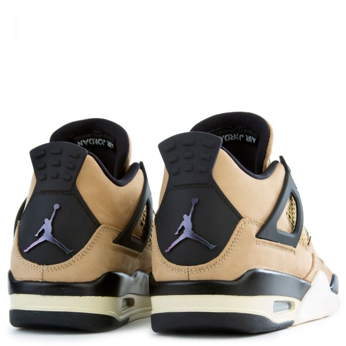 Women's Air Jordan 4 Retro Mushroom/Multi-Color-Black-Fossil
