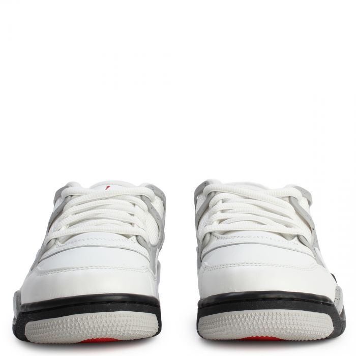 Grade-School Air Jordan 4 RM Summit White/Fire Red-Black-Matte Silver