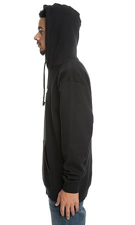 The Hamptons Embroidered Hoodie in Black Black
