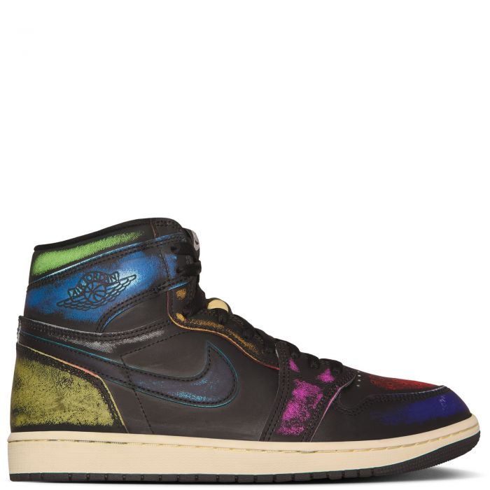 Grade-School Air Jordan 1 Retro High OG Self-Expression Black/Black-Muslin