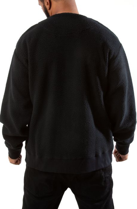 Sherpa Zip Cardigan Black