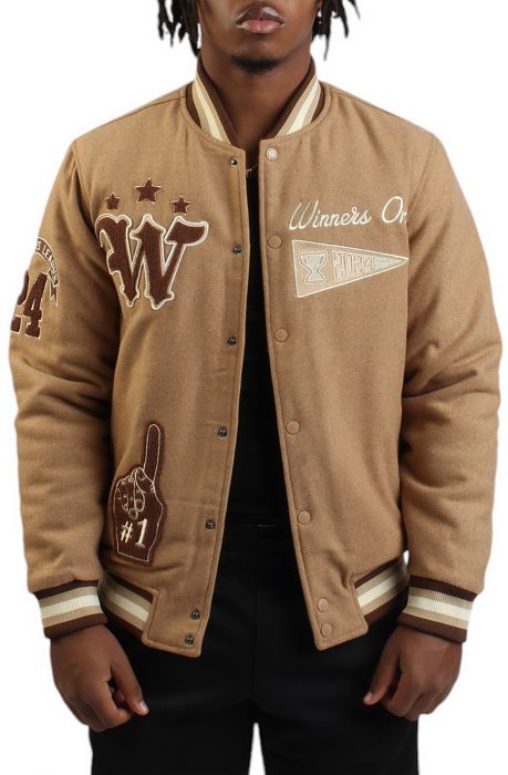 World Champs Varsity Jacket Caramel