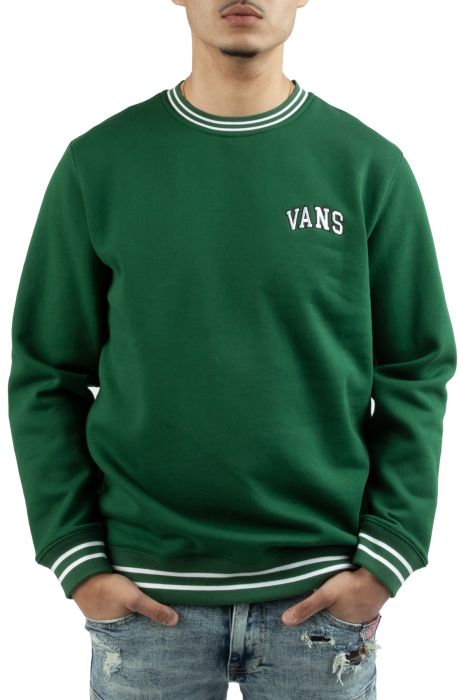 Varsity Crewneck Fleece Eden Green