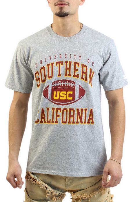 USC Football tee - Gray/R/Yell GRAY/RED/YELLOW