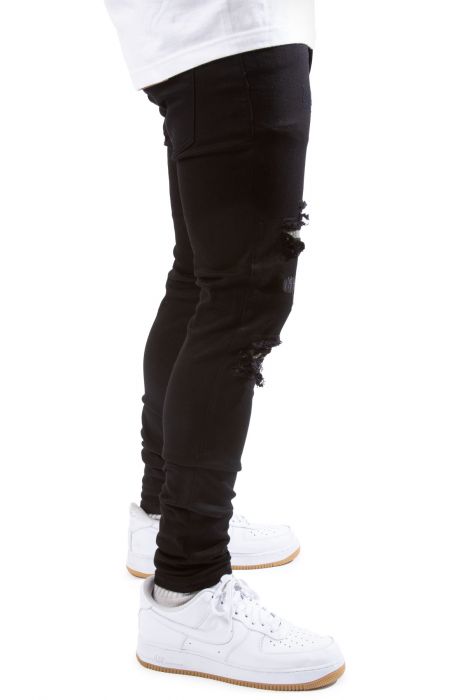 Sirius Paisley Jeans Black