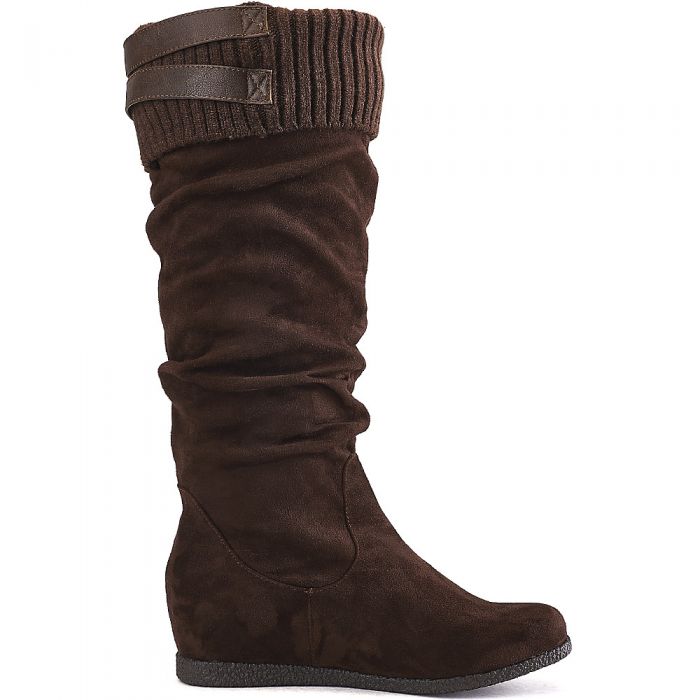 flat mid calf boot