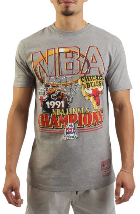 NBA Chicago Bulls Golden Champions T-Shirt  Grey Heather