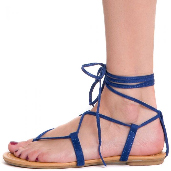 Women's S-LS9266P Strappy Thong Sandal Cobalt