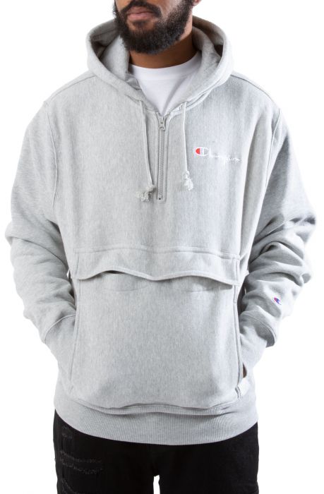 Reverse Weave Anorack Oxford Gray