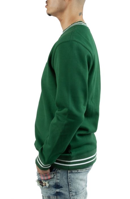 Varsity Crewneck Fleece Eden Green