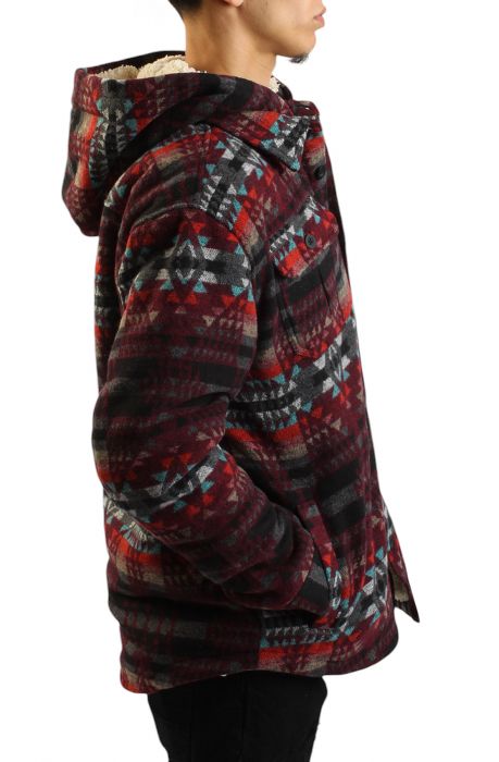 Tribal Hooded Overshirt Multi color