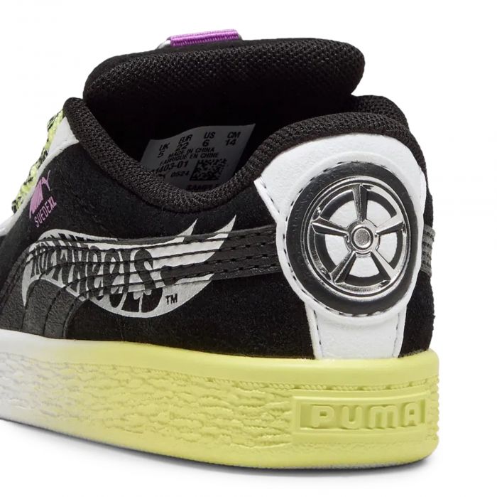Toddler PUMA x Hot Wheels Suede XL Puma Black/Puma White/Lemon Sherbert
