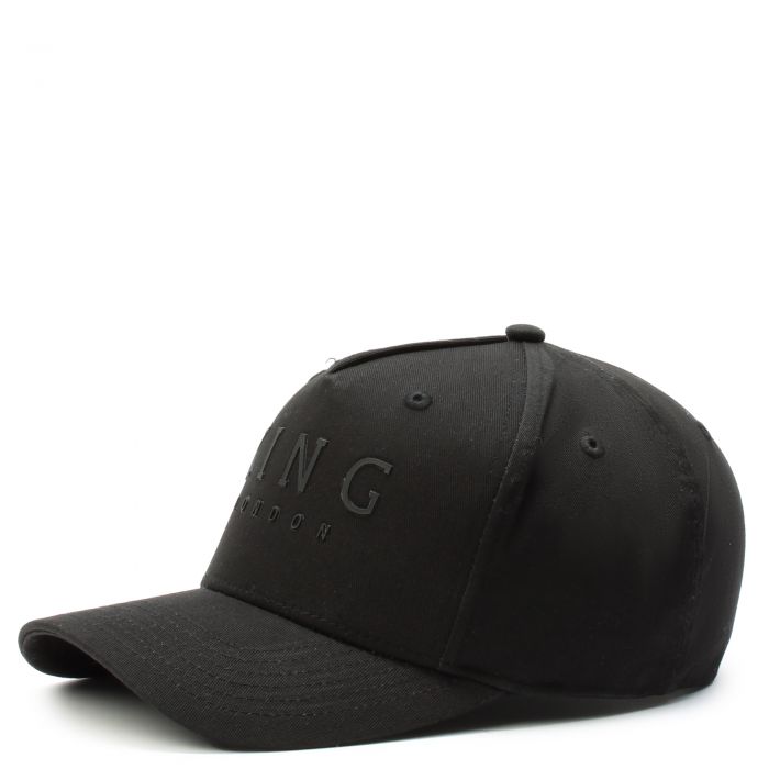 Poplar Curved Peak Cap - Black Black