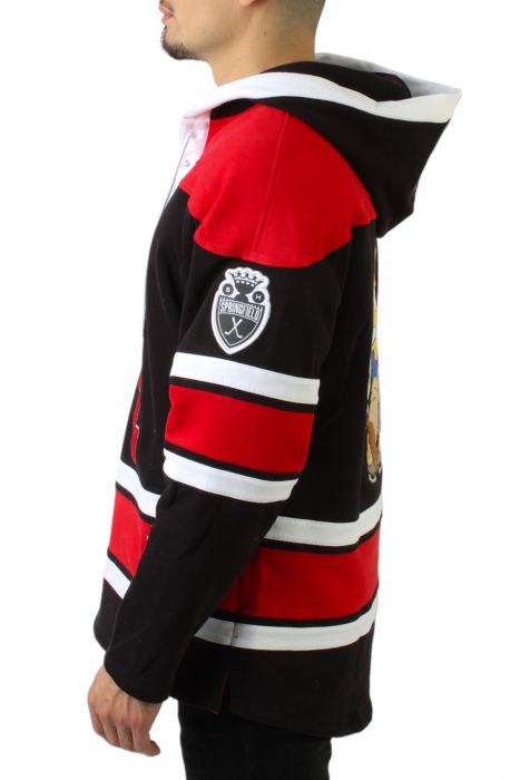 Puckhead Hockey Jersey Black/Red/White