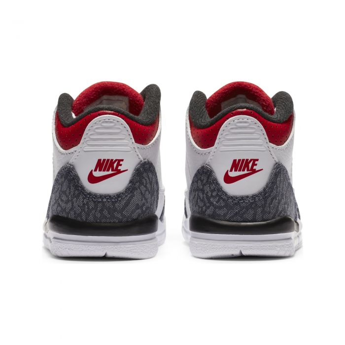 (TD) Air Jordan 3 Retro SE White/Fire Red-Black