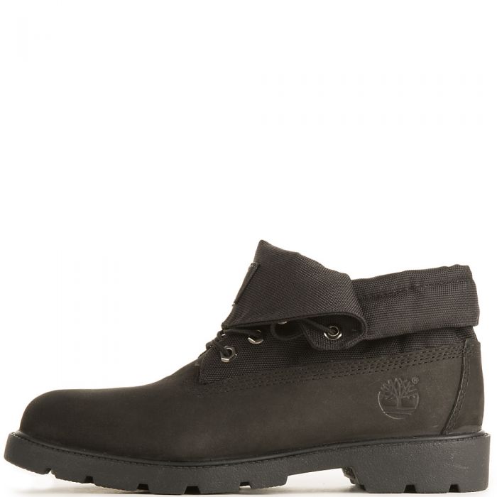 Junior Roll Top Boots Black