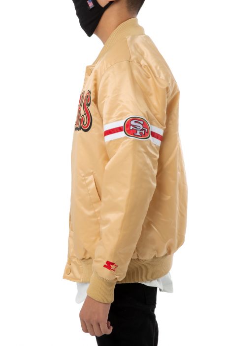 49ers starter jacket gold