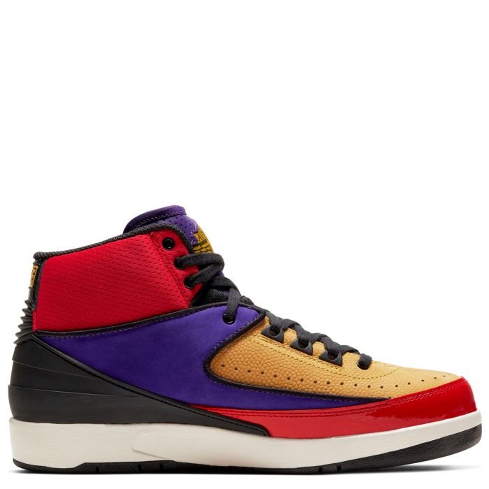 Women's Air Jordan 2 Retro Action Red/Black-Cosmic Purple