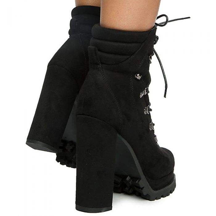LILIANA Women's Monclair-4 High Heel Boots MONCLAIR-4/BLACK - Shiekh