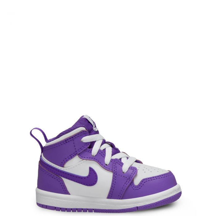 Toddler Jordan 1 Mid Purple Venom/White