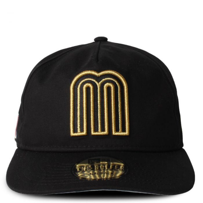 Mexico National Baseball Team Golfer Snapback Black